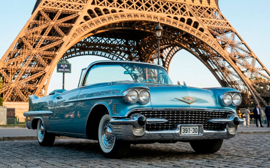 Balade en Cadillac à Paris