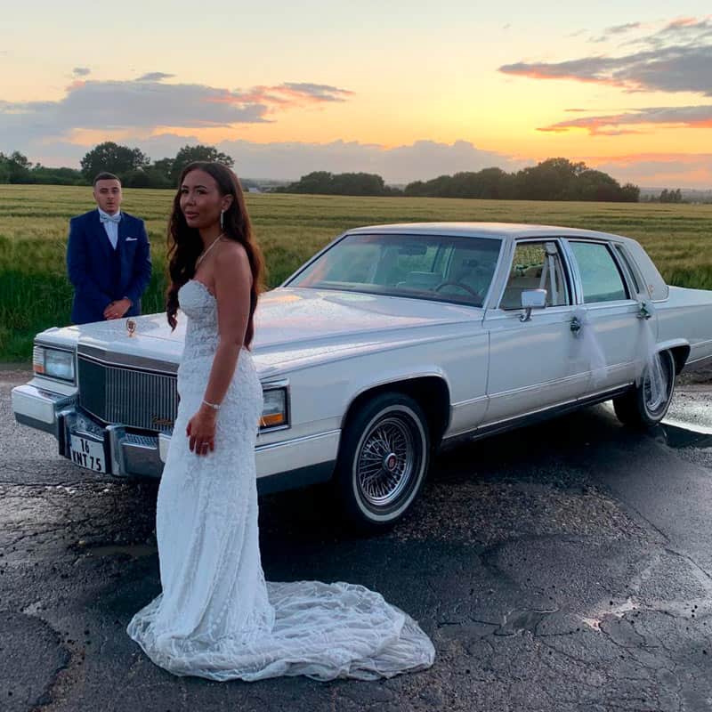 Une Cadillac blanche pour votre mariage à Paris